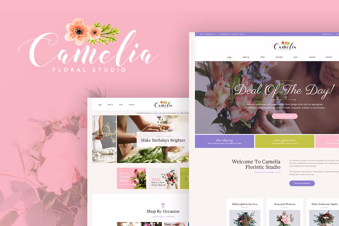 A Floral Studio WordPress Theme