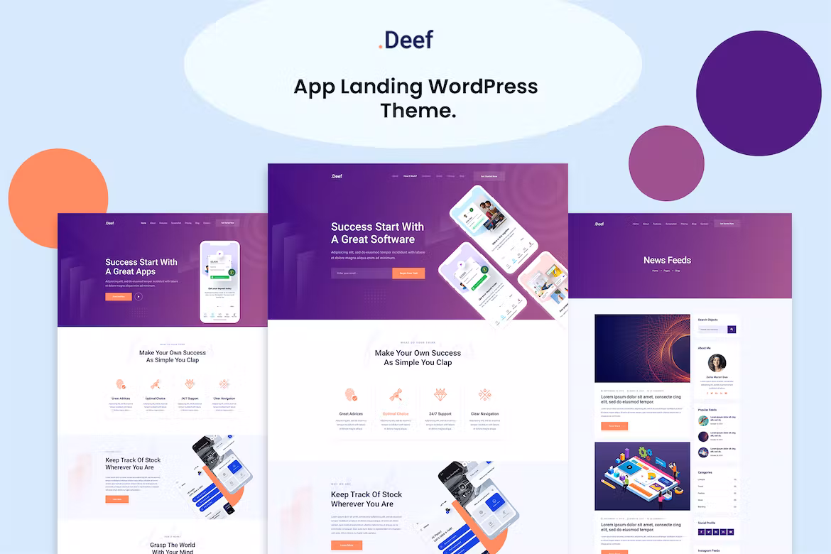 App Landing WordPress Theme1