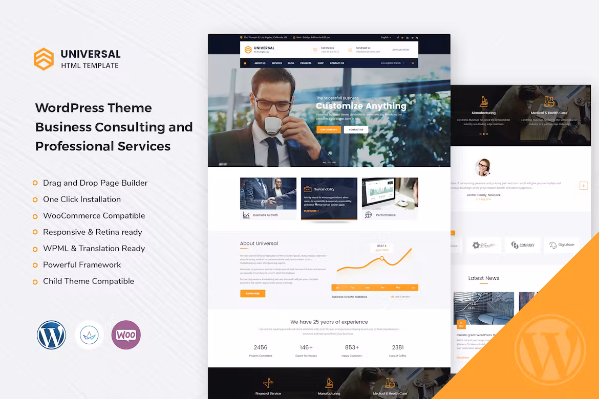 Business Consulting WordPress Theme - Universal