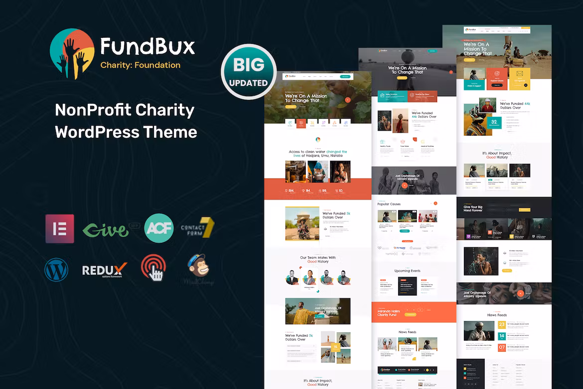 Charity & Fundraise WordPress Theme - Fundbux