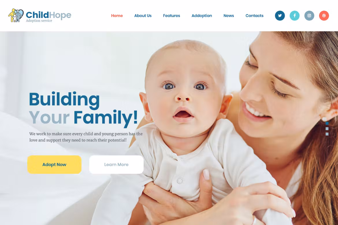 Child Adoption Service & Charity WP