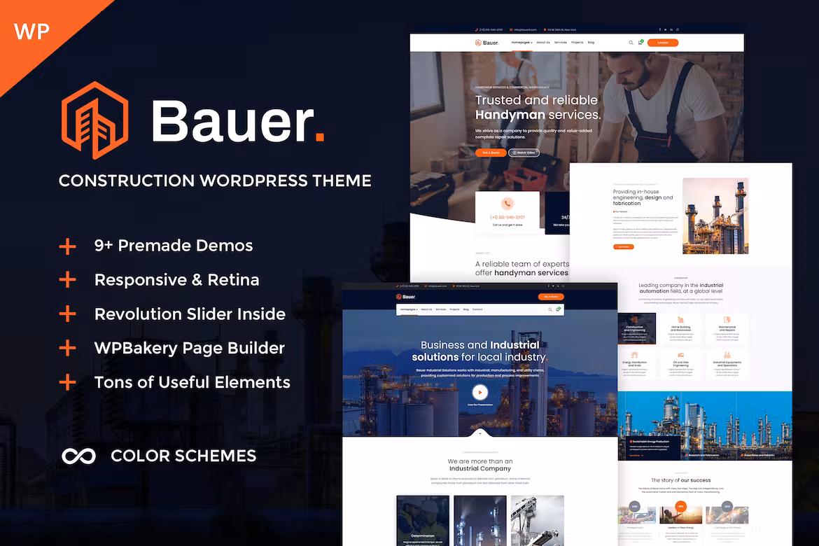 Construction & Industrial WordPress Theme