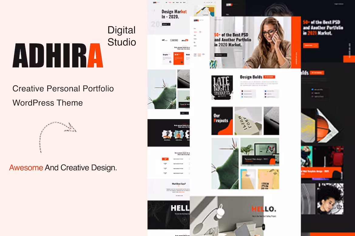 Creative Agency Portfolio WordPress Theme