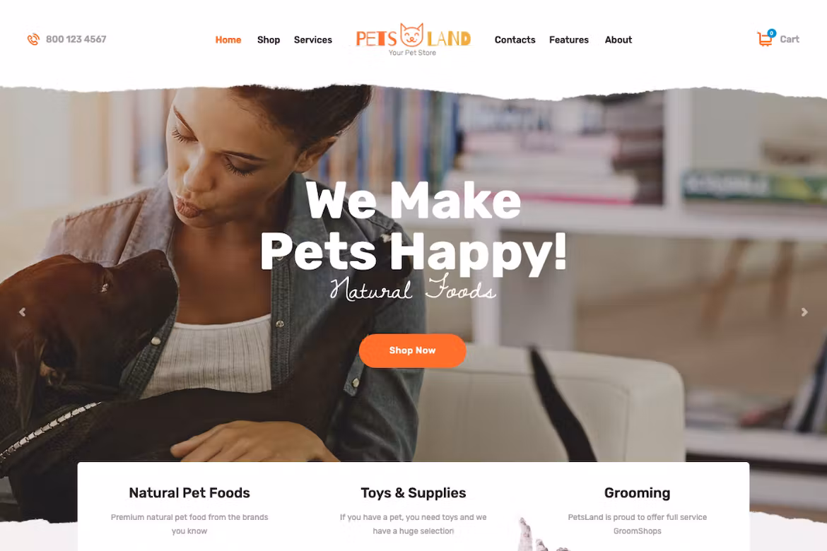 Domestic Animals Shop & Veterinary WP