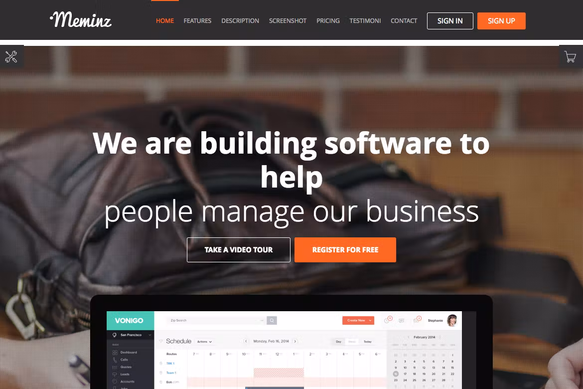 Download Software Landing Page Theme