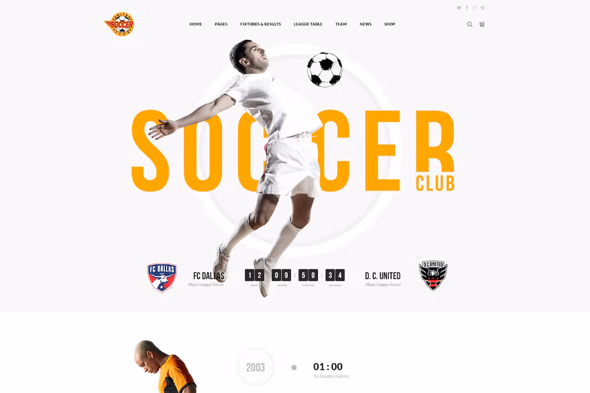 Football Team WordPress Theme