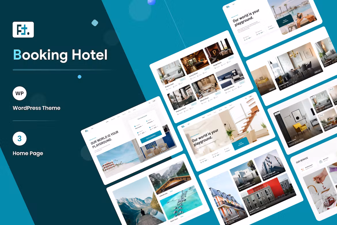 Hotel Booking WordPress Theme - HotelFT