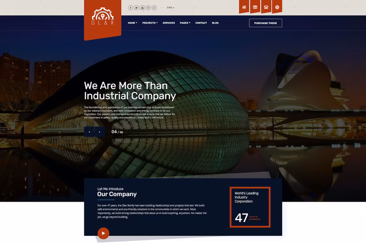 Industry WordPress Theme
