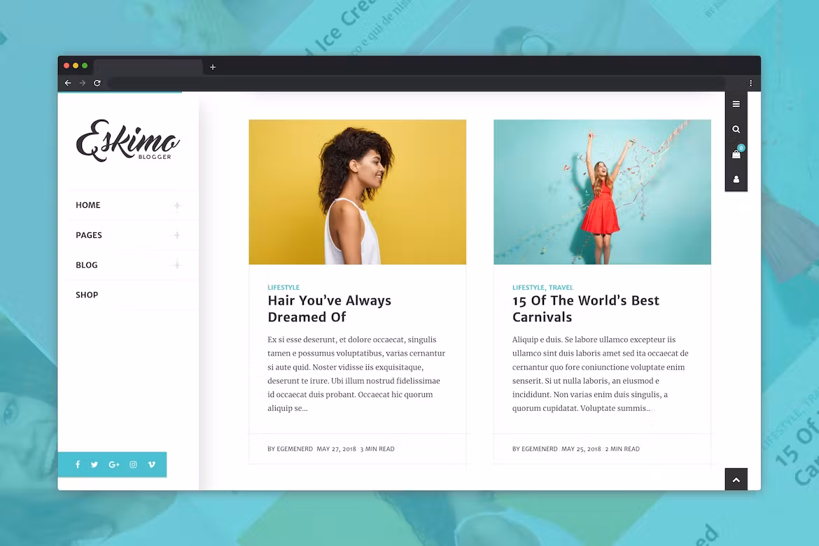 Minimal Personal WordPress Blog Theme