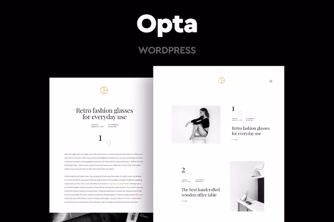 Minimal Portfolio and Photography Theme