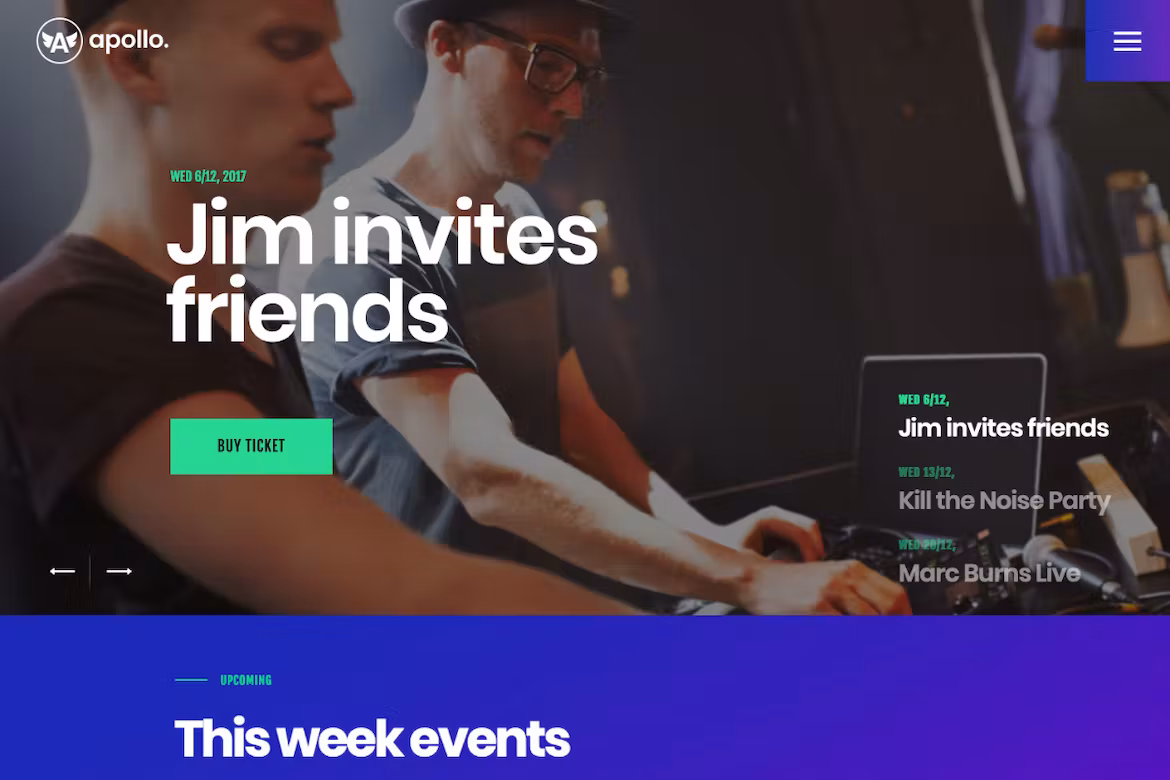 Night Club, DJ Concert & Music Event WP