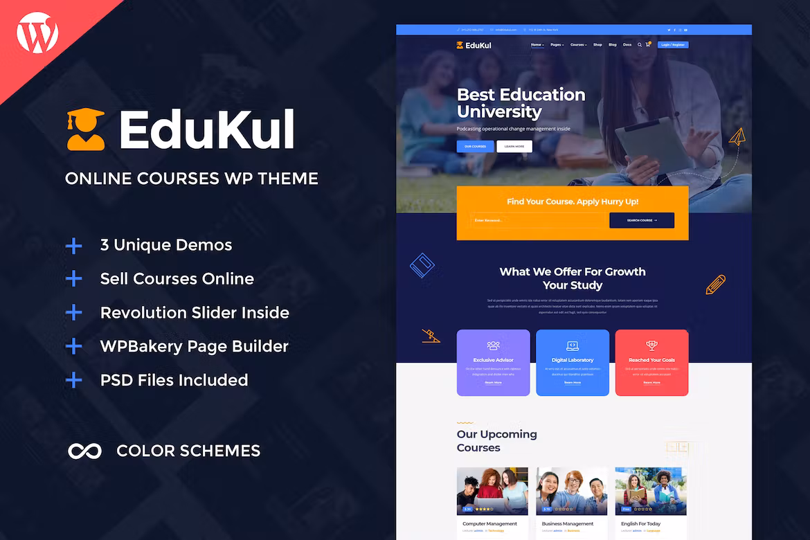 Online Courses WordPress Theme