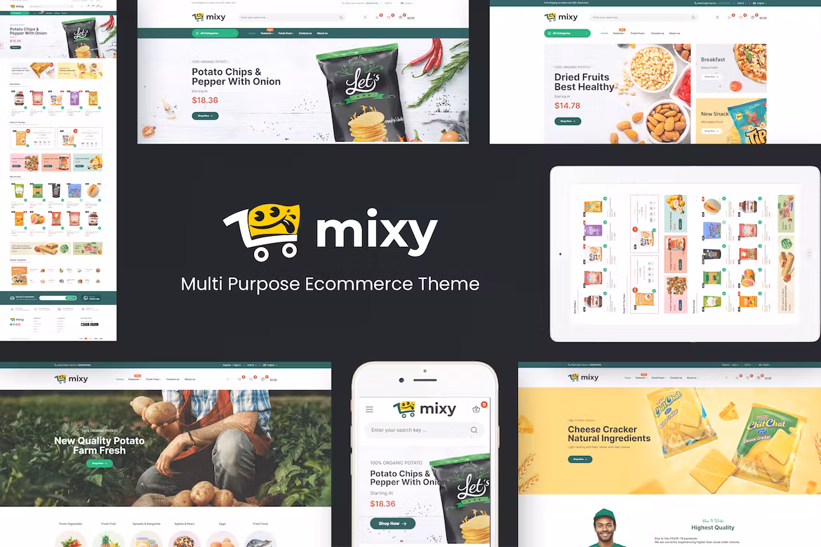 Organic Food Store WordPress Theme
