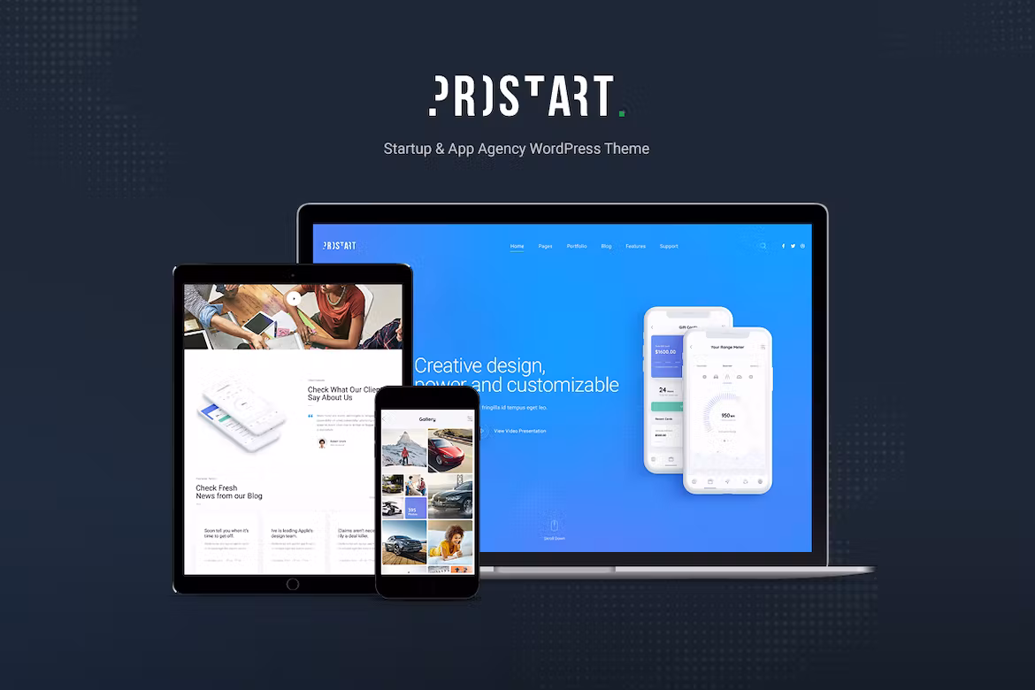 Startup & Corporate WordPress Theme