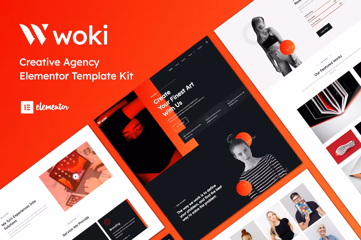 Woki - Creative Agency Elementor Template Kit