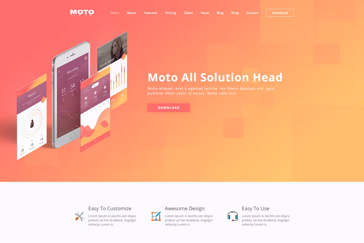WordPress Landing Page Theme