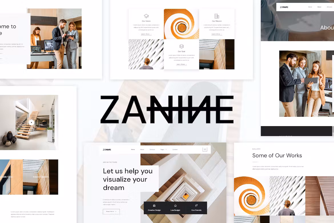 Zanine - Architecture Agency Elementor Template Kit