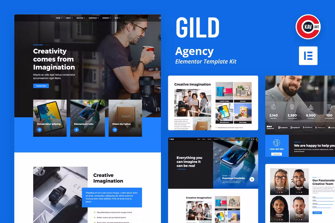 Agency Elementor Template Kit - Gild