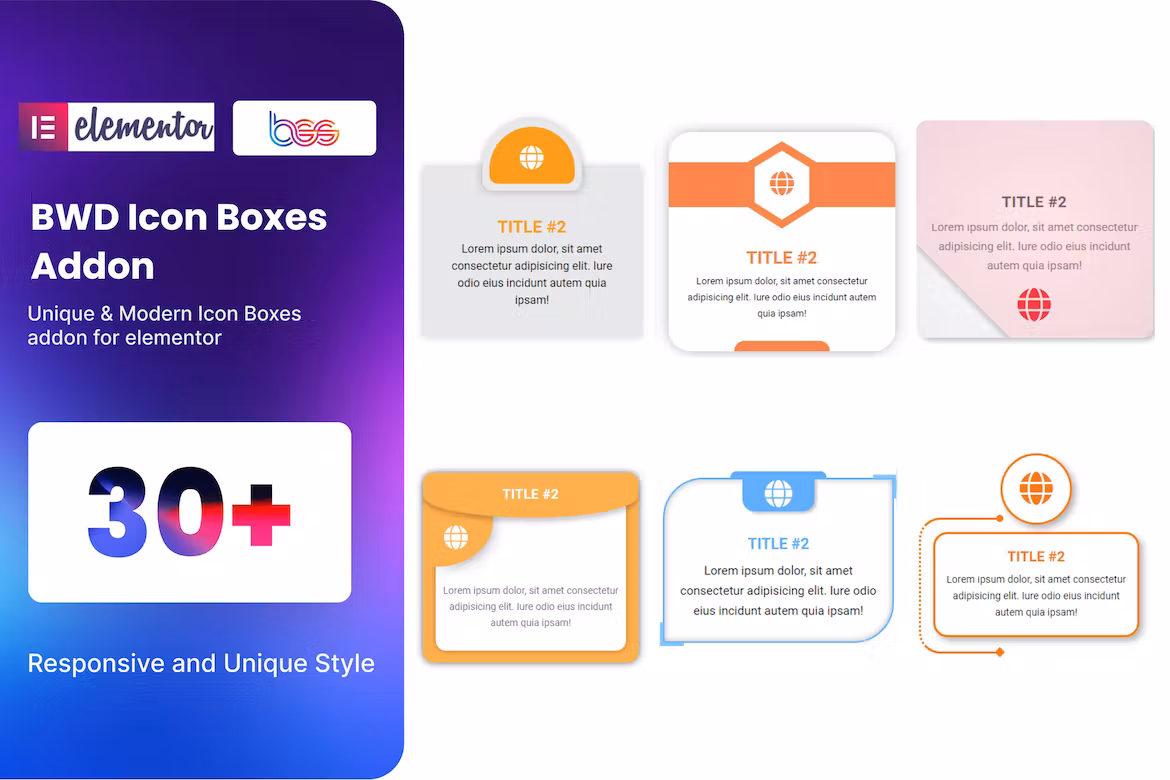 BWD Icon Box addon for elementor