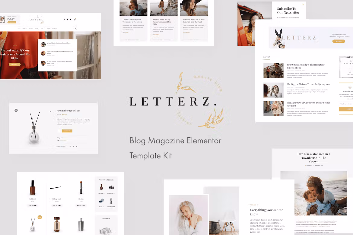 Blog Magazine Elementor Template Kit - Letterz