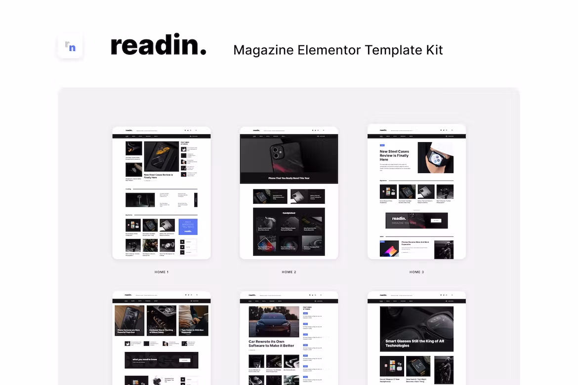 Blog & Magazine Elementor Template Kit - Readin