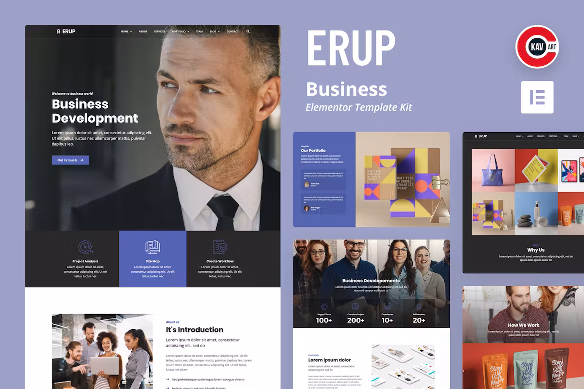 Business Elementor Template Kit - Erup