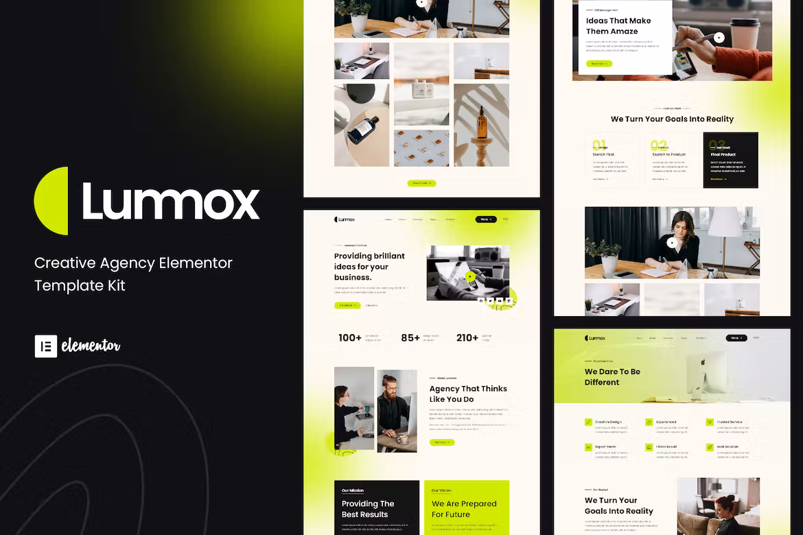 Creative Agency Elementor Template Kit - Lummox