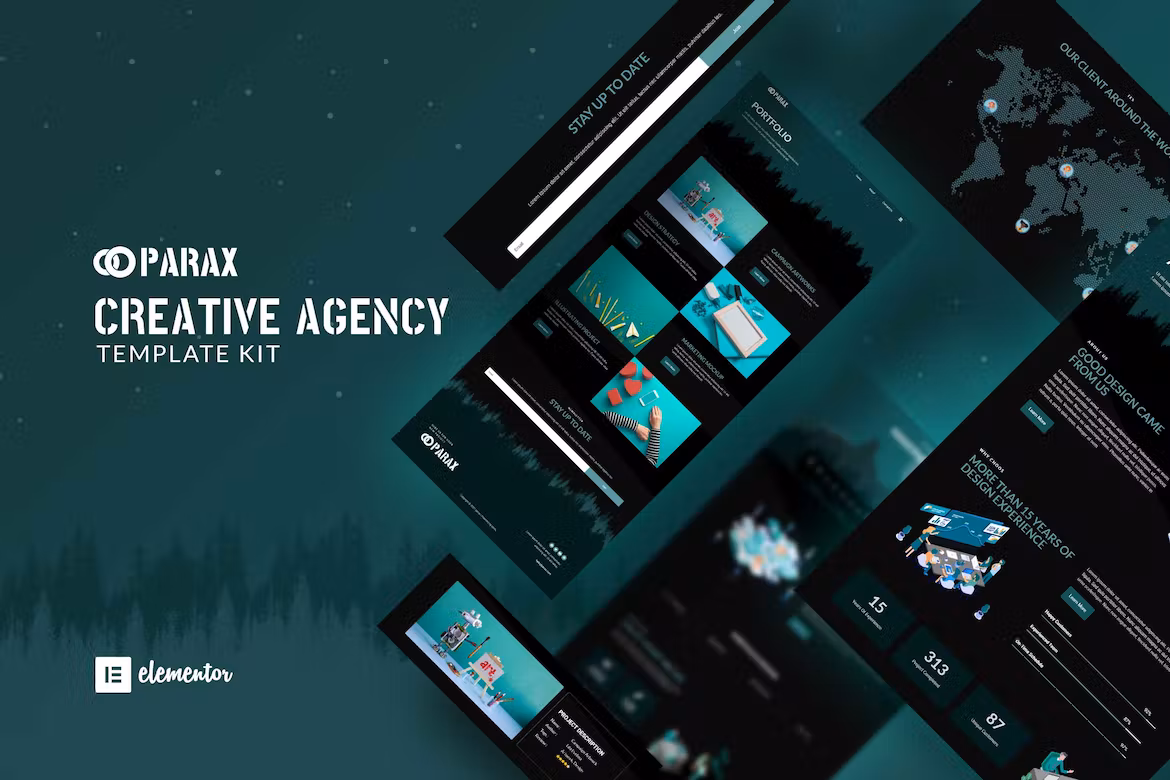 Creative Agency Elementor Template Kit - Parax