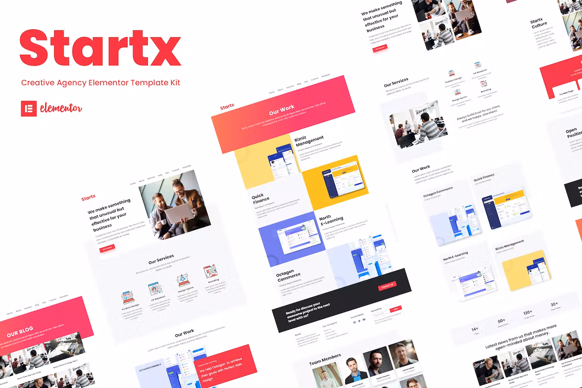 Creative Agency Elementor Template Kit - Startx