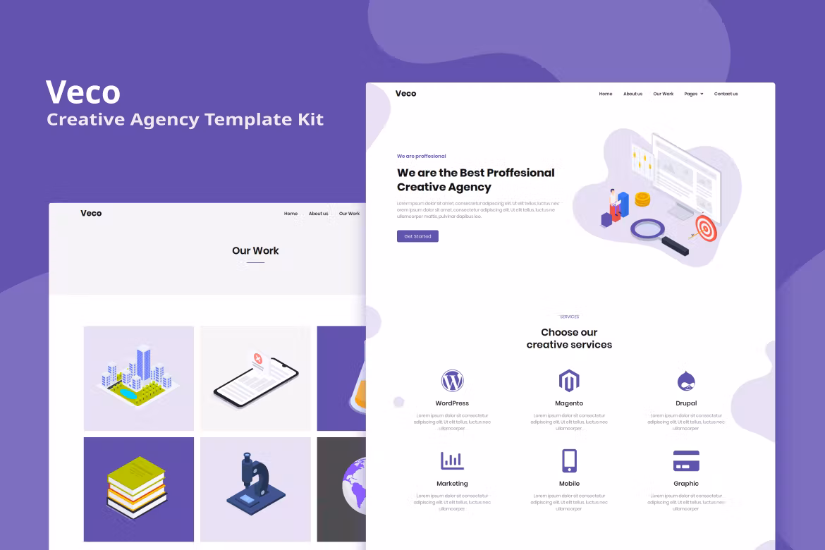 Creative Agency Elementor Template Kit - Veco