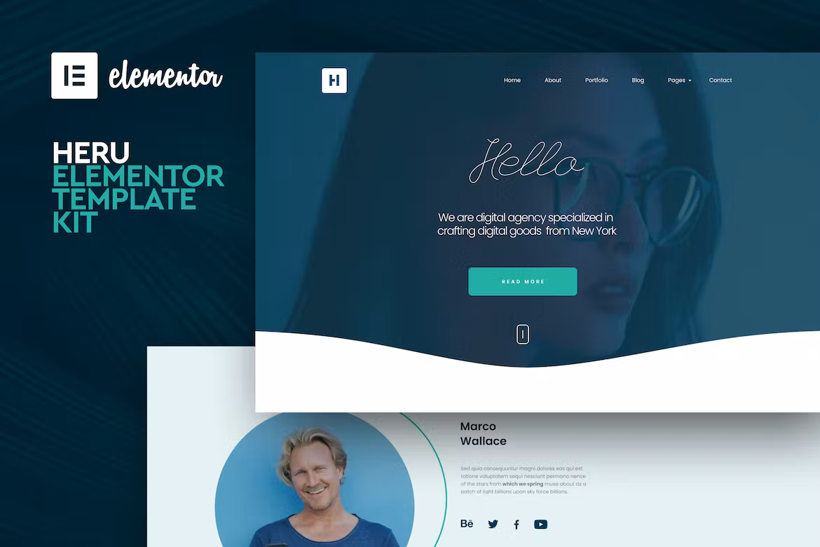 Creative Elementor Template Kit - Heru