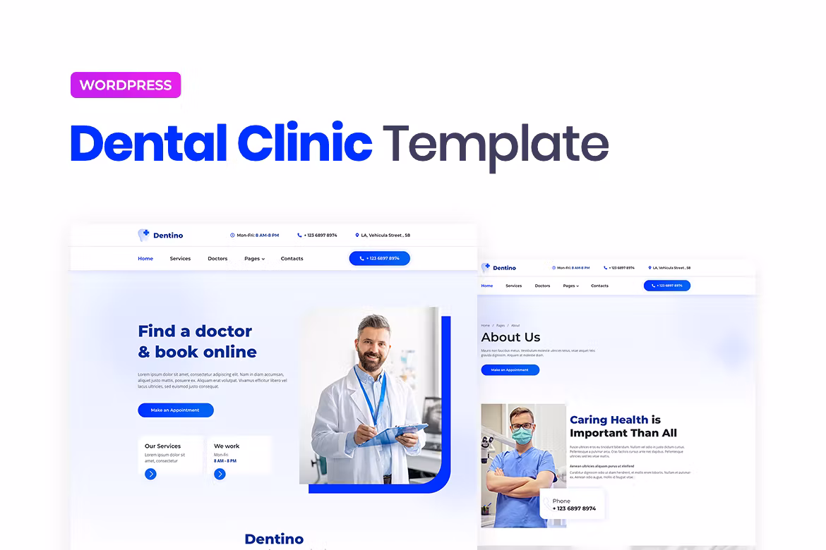 Dental Clinic Template Kit - Dentino