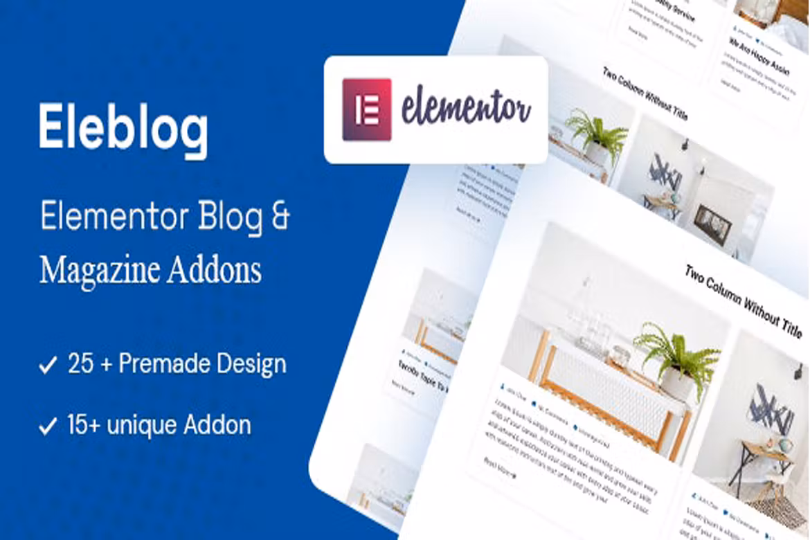 Elementor Newspaper, Magazine and Blog Addons