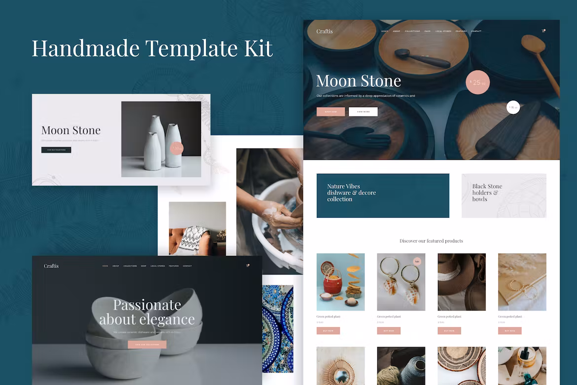 Handcraft & Artisan Elementor Template Kit - Craftis