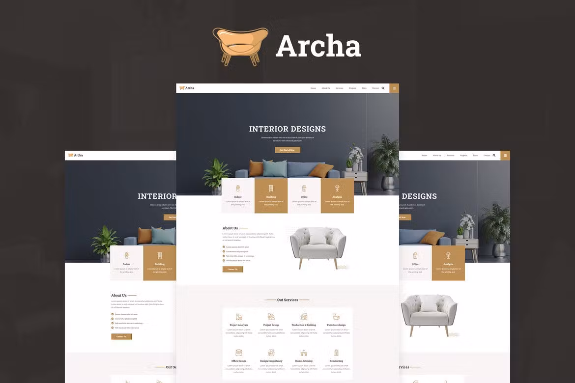 Interior Design & Architecture Elementor Template Kit - Archa