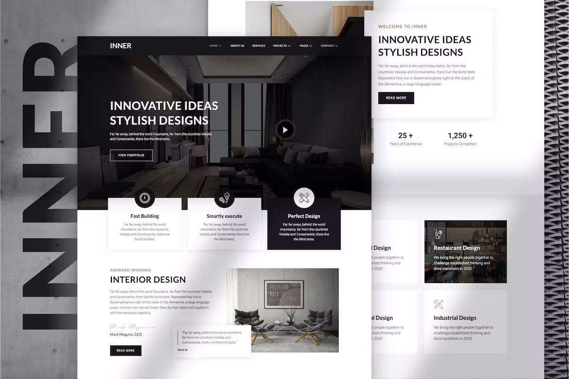 Interior Design & Architecture Template Kit - Inner