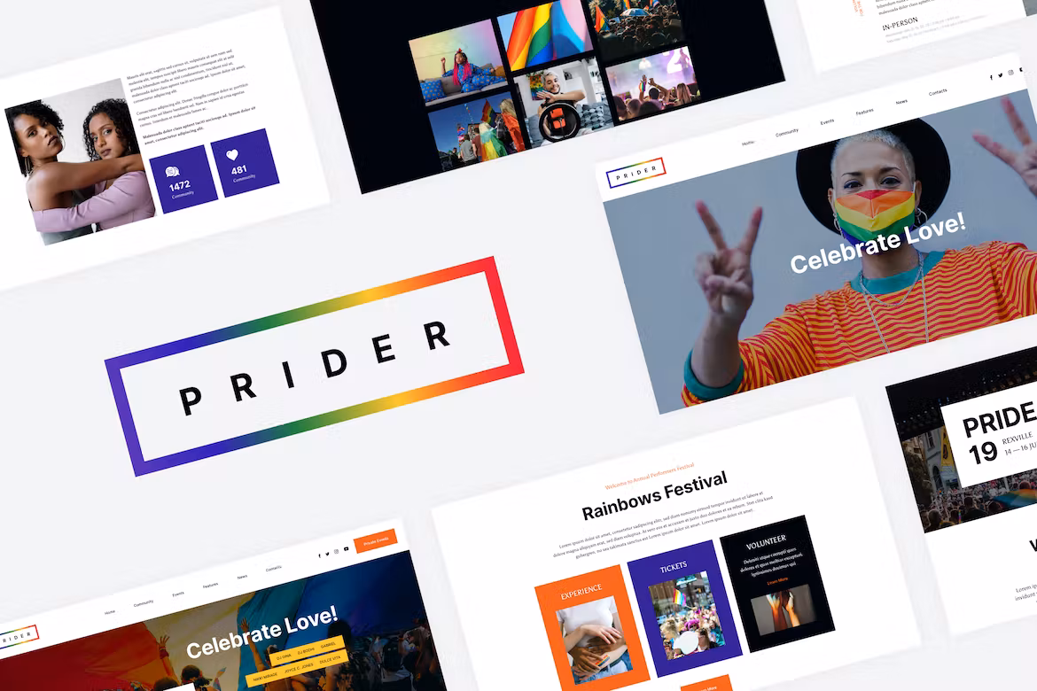 LGBTQ & Gay Rights Festival Template Kit - Prider