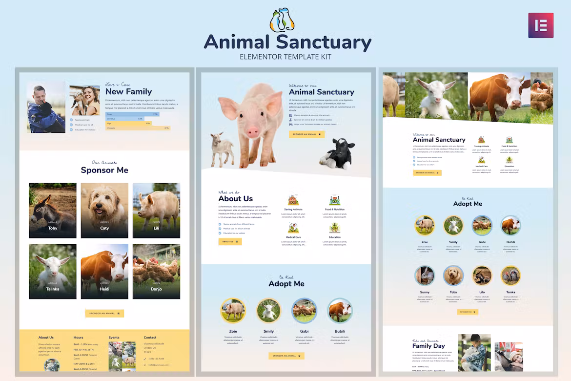 Non-Profit Template Kit - Animal Sanctuary