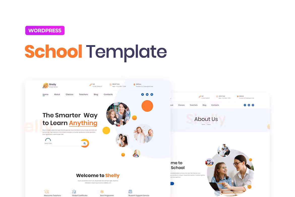 School Template Kit for Elementor – Shelly