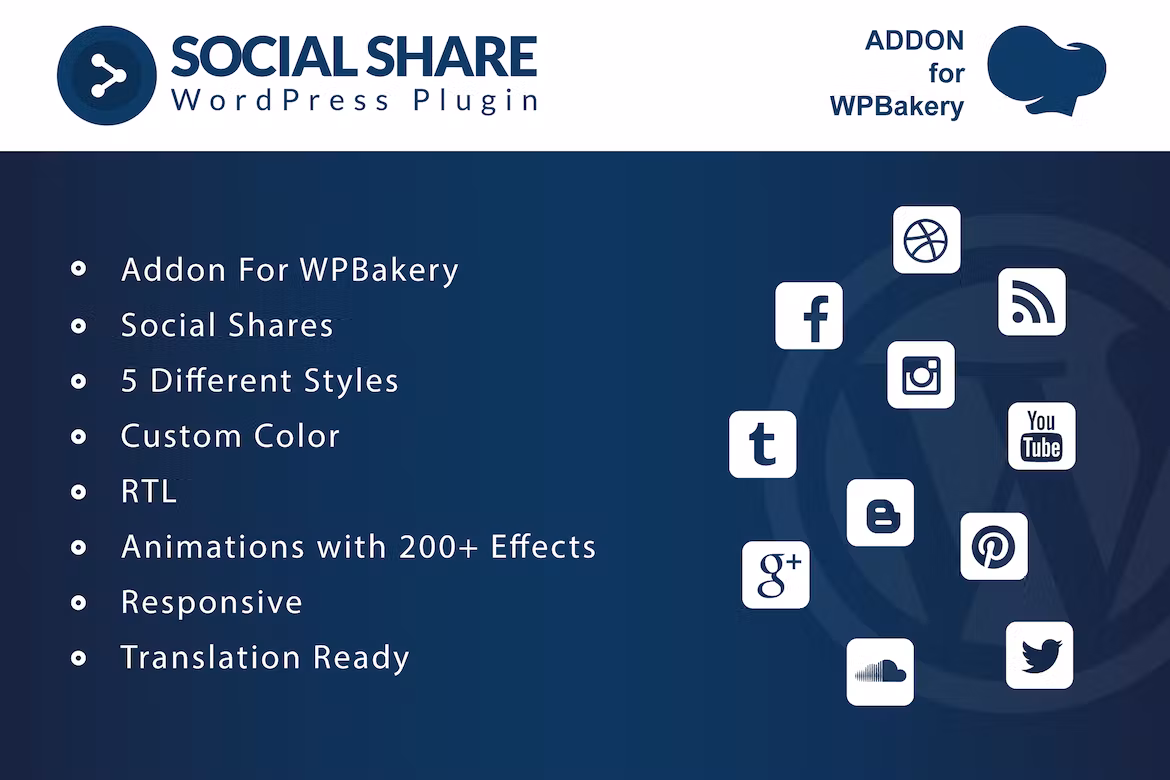 Social Share - Addons for WPBakery Page Builder