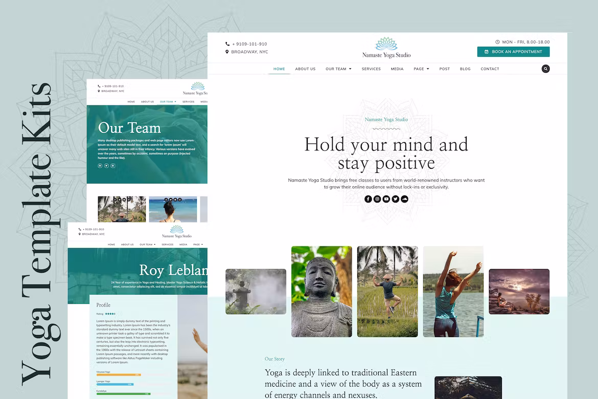 Yoga & Fitness Elementor Template Kit - Namaste